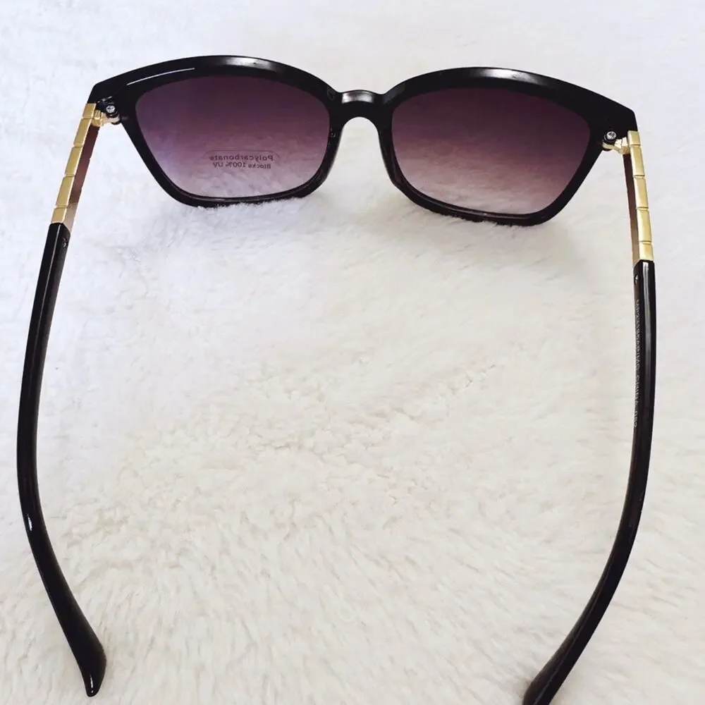 Joanne Black Square Sunglasses